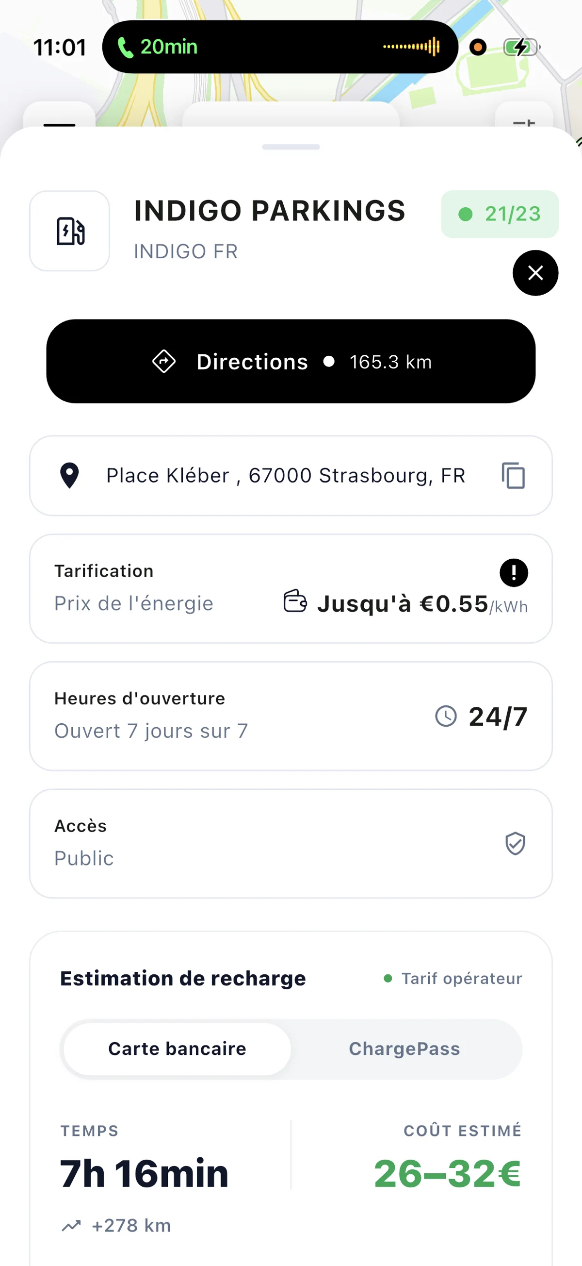 Disponibilité d’une station dans Bornage